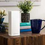 Linksys Velop WHW0303 sistema WiFi 5 mesh tribanda (AC2200), router WLAN, repetidor, extensor con hasta 525 m² de cobertura, más de 60 dispositivos y 6 puertos Ethernet, paquete de 3, blanco