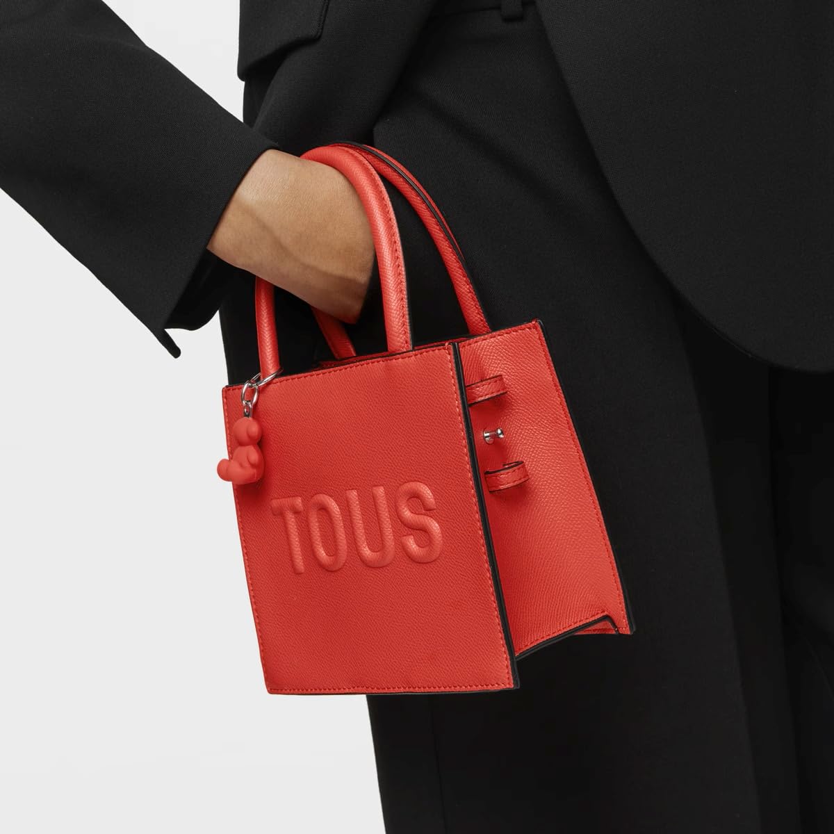 TOUS Bolso Mini Cube Brenda Rojo, minibolso para Mujer