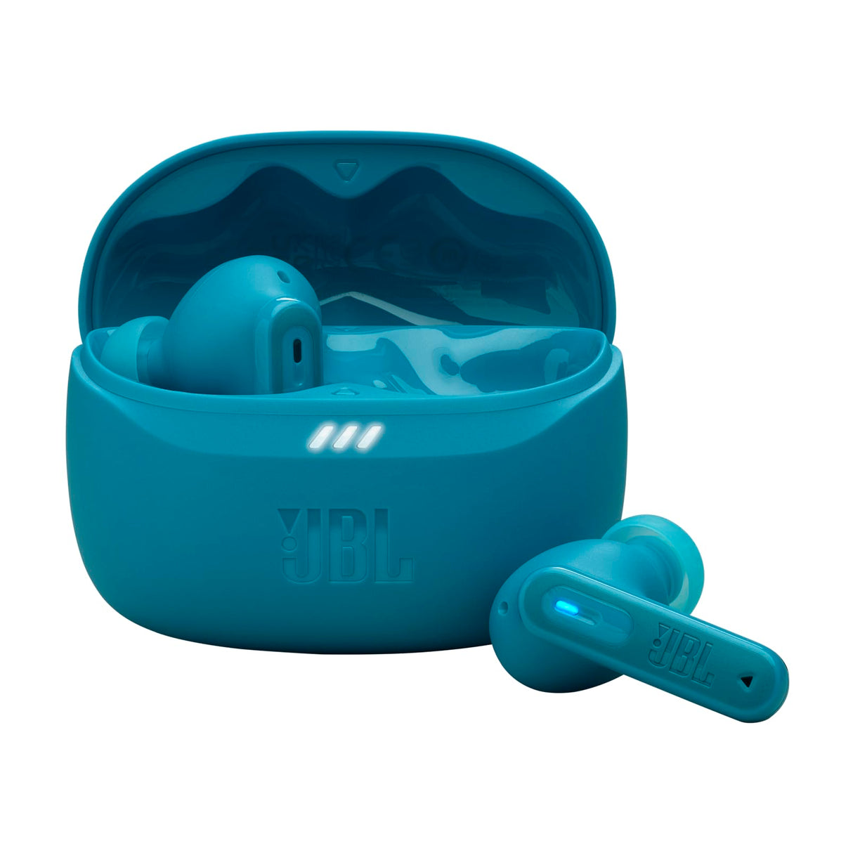 JBL Tune Beam 2, Auriculares inalámbricos con cancelación de Ruido y Bluetooth, hasta 48 hrs de autonomía, IP54 Resistentes al Agua y al Polvo, conexión multipunto y diseño ergonómico, Turquesa