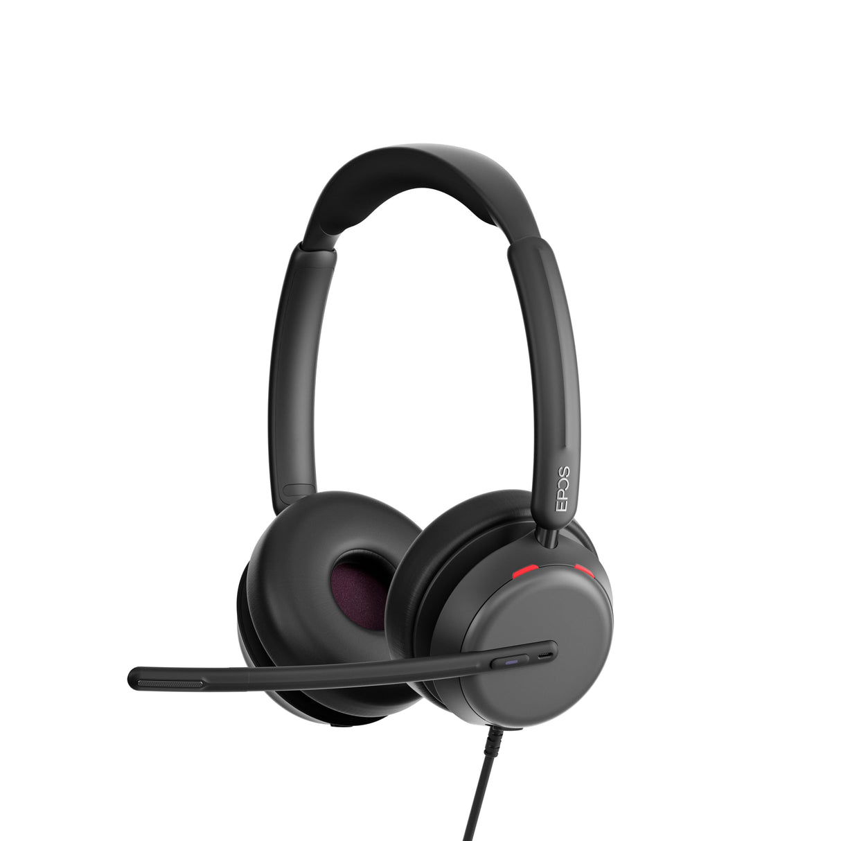 EPOS Impact 860T ANC Auriculares con Cable de Doble Auricular con Cancelación Activa de Ruido, Certificado Teams, USB-C y USB-A, Super Wideband Audio, para Oficina, Zoom, Trabajo Remoto e Híbrido