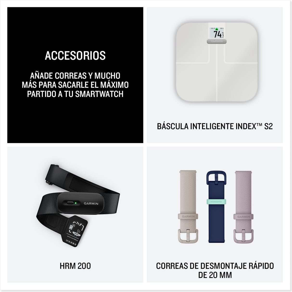 Garmin Vívoactive 6, Smartwatch con GPS, Pantalla AMOLED, Funciones Esenciales de Salud, Entrenamientos de Movilidad, Entrenamiento avanzado del sueño y hasta 11 días de autonomía, Blanco