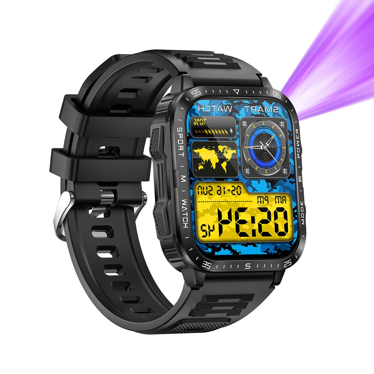 Smarty 2.0 Mujer Digital Automático Reloj con Correa de Silicona SW097A