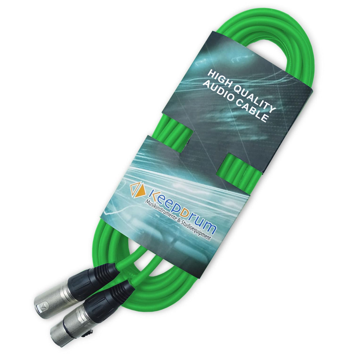 keepdrum Juego de 7 cables para micrófono (3 pines, XLR, longitud 6 m, 7 unidades)