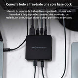 Belkin estación de acoplamiento USB-C para dos monitores(PD 85 W, HDMI, USB-A 3.1 Gen 1, USB-C, Gigabit Ethernet, adaptador de 135 W, audio), docking station para MacBook, Windows, Chromebook y otros