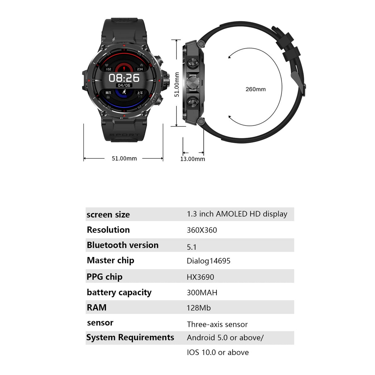DCU TECNOLOGIC | Smartwatch GPS | Reloj Inteligente | Pantalla Táctil Amoled HD | 14 Modos Deporte | Notificaciones Apps y Llamadas | IP68* | Cian