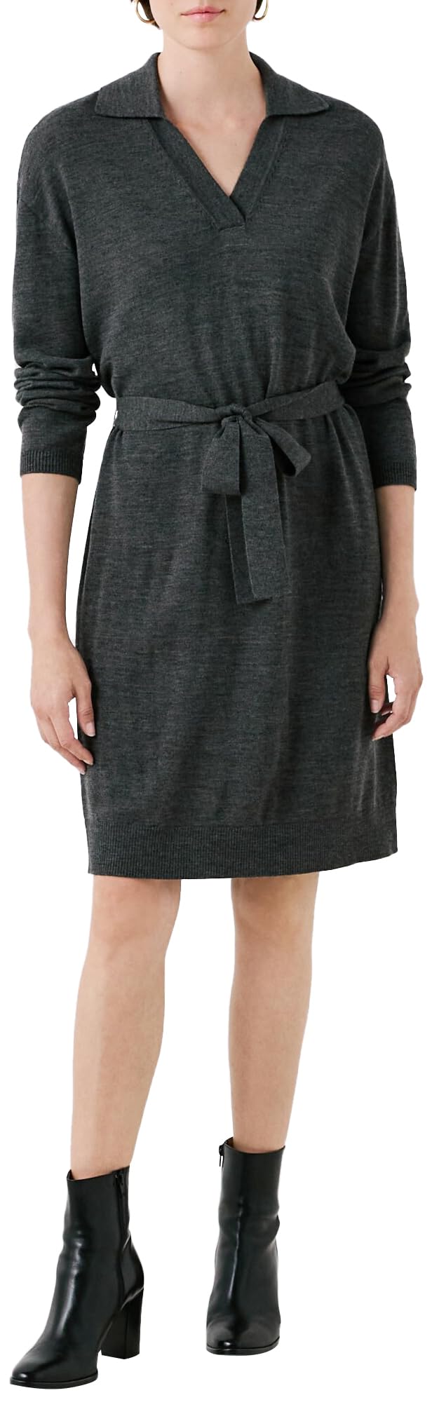Caroll Vestido, Mujer, Gris Oscuro, S