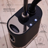 SteamOne - Plancha de vapor 2000 W, 42 g/min - Plancha vertical - 1 hora de autonomía - Lista para usar en 60 segundos - Start&Stop - Apagado automático - Sistema antical - Stilys SY70SB