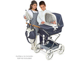 De cuevas Toys Coche Reborn Plegable con Sombrilla Provenza 40X90X90Cm, Azul Marino