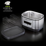 Horno de agua para la cocción Sous Vide (a baja temperatiura) Laica SVC200 en acero inoxidable, incluye rejilla y bolsas de vacío.