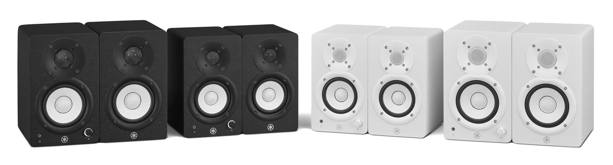 Yamaha HS4 Monitores de Estudio – Par de Altavoces Activos Compactos de 2 Vías Potenciados, Bass-Reflex 4.5" 52W, con Control de Sonido Avanzado, para Producción Musical y Edición de Video - Negro