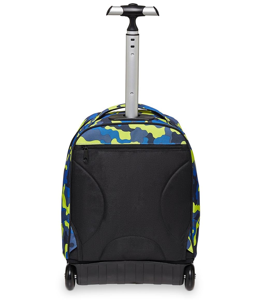 Appack Mochila con Ruedas BIG TROLLEY APPAK, Blue Deep - Mochila 2 en 1, Mochila Escolar con Carro, Crossover System - Bolso Escolar Niñas, Niños y Adolescentes - Bols. Frontal Bolsillo con Cremallera