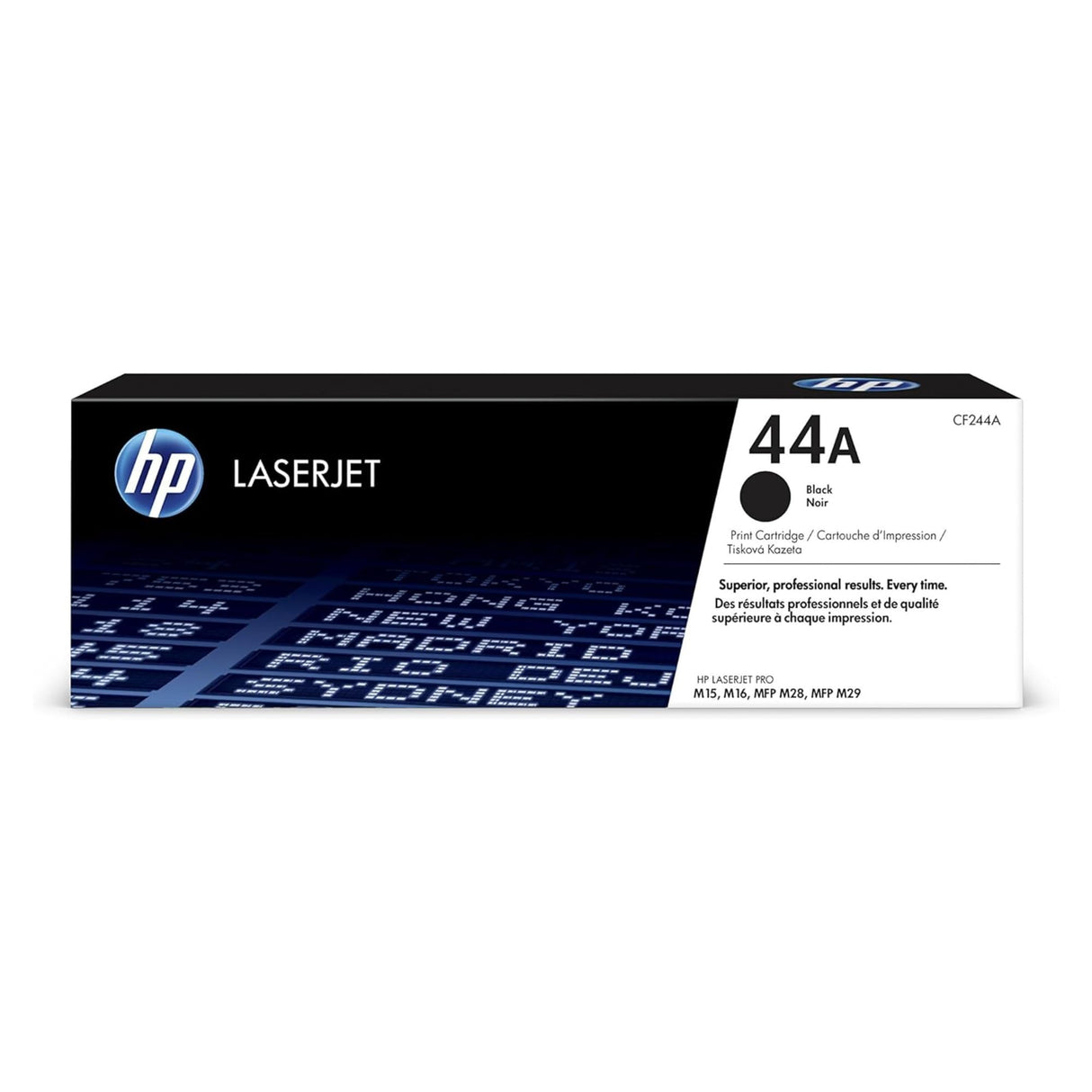HP 44A CF244A, Negro, Cartucho Tóner Original, de 1.000 páginas, para impresoras HP LaserJet Pro M15a, M15w, MFP M28a y MFP M28w