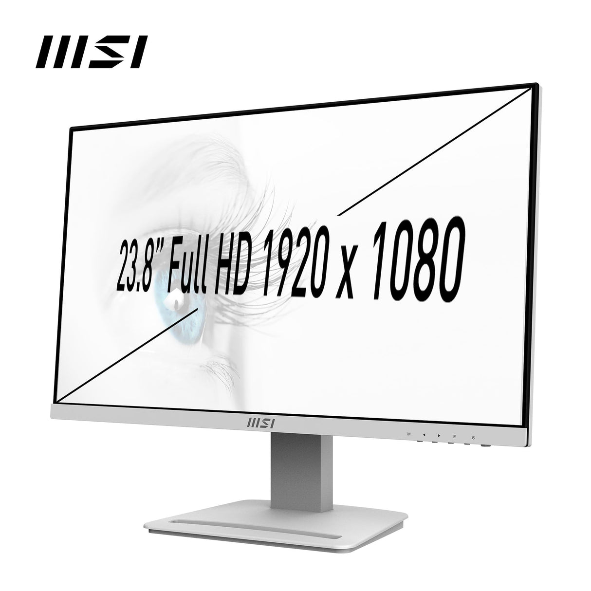 MSI PRO MP243XP Monitor Oficina 23.8" FHD, Panel IPS 1920 x 1080, 100 Hz, Pantalla Confort Ocular, Montaje VESA, Altavoces Integrados, Soporte Display Kit, Regulable, HDMI 1.4, DP 1.2a