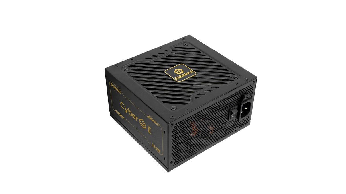CYBERG II 850 W | Fuente de alimentación ATX 3.1 no Modular | PCIe 5.1 | 80 Plus Gold | Ventilador SB silencioso de 120 mm | Condensadores jap 105 °C | ERV850G-AHG-NAC