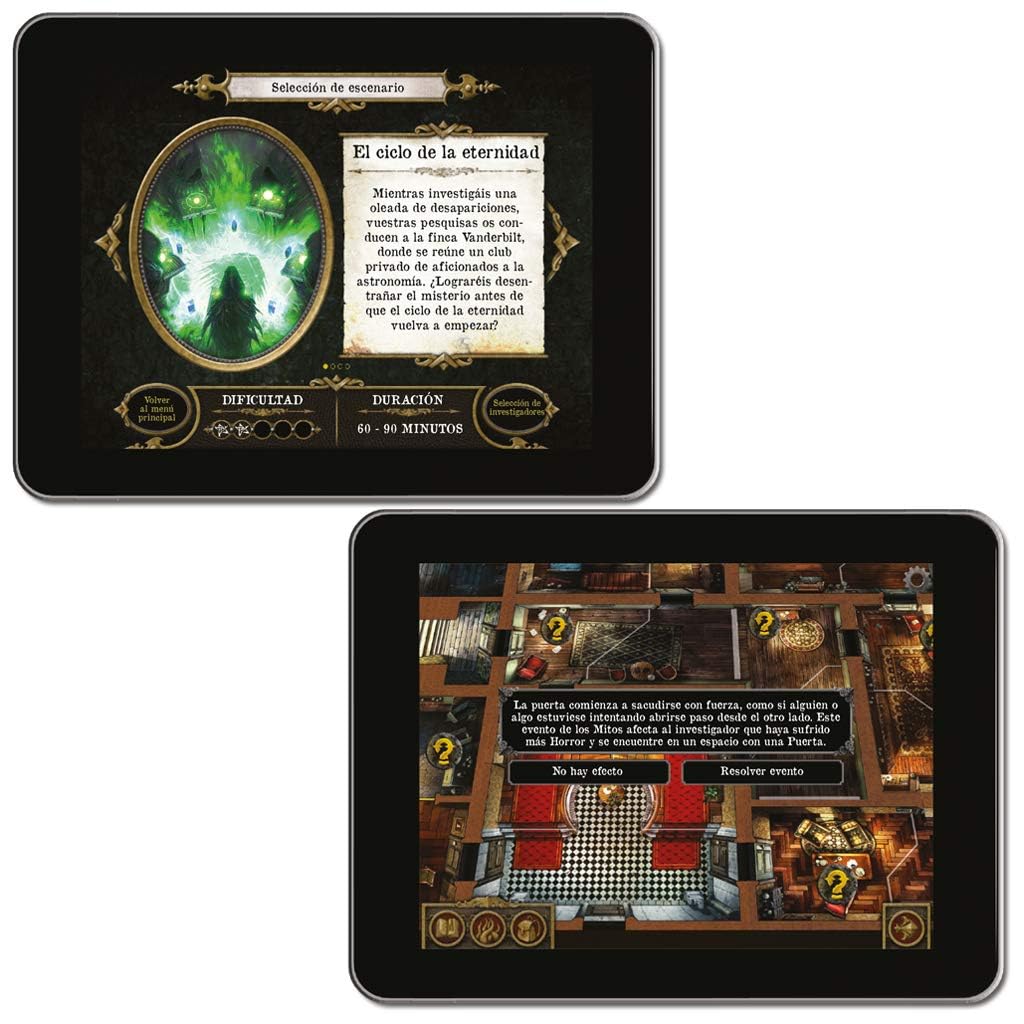Fantasy Flight Games | Las Mansiones de la Locura | Juego de Mesa Cooperativo de Investigación y Terror | A Partir de 14 Años | De 1 a 5 Jugadores | 2-3 Horas por Partida | Español
