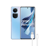 OPPO Reno10 5G - Smartphone Libre, 8GB+256GB, Pantalla AMOLED 6.7", Cámara 64+8+32 MP, Android, Batería 5000mAh, Carga Rápida 67W - Azul