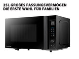 Toshiba MV-TC25T(BK) - Microondas 4 en 1 con freidora de aire caliente, tecnología Origin-Inverter, interior esmaltado fácil de limpiar, 25 L, 2100 W, color negro