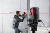 Leica Lino L2s: Nivel láser de líneas cruzadas con innovador adaptador magnético en estuche (láser rojo, alcance de trabajo: 25 m)