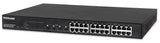 Intellinet 561372 Switch de red (Gestionado, Gigabit Ethernet (10/100/1000), Bidireccional completo (Full duplex), Energía sobre Ethernet (PoE), Montaje en rack)