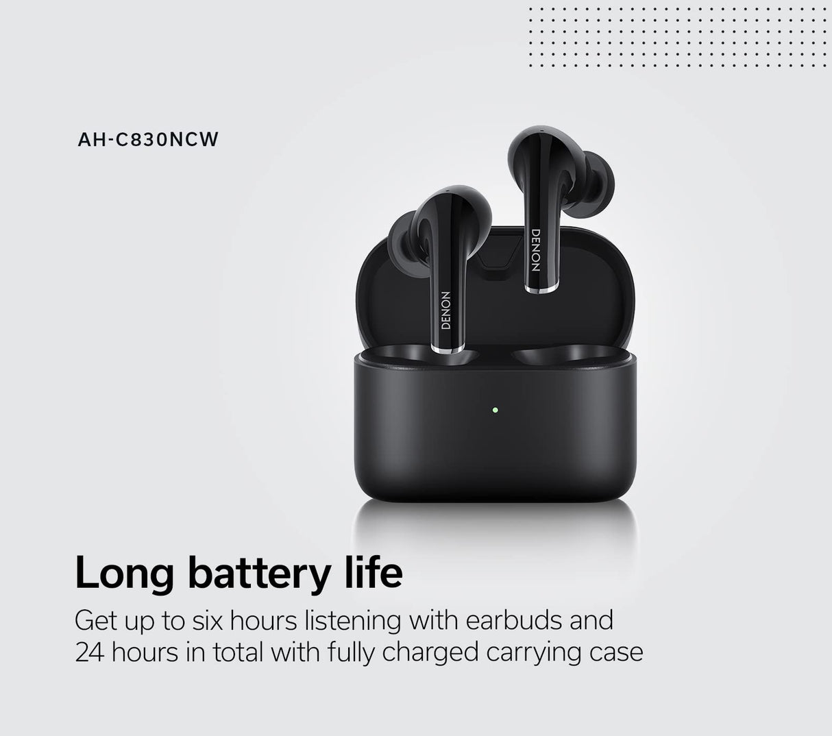 DENON Auriculares in-Ear con cancelación de Ruido, Blanco