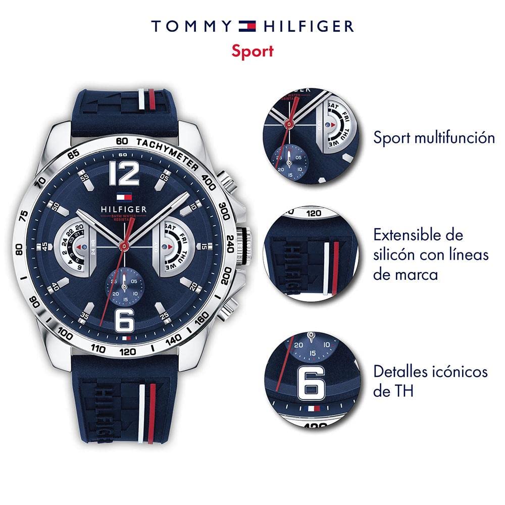 Tommy Hilfiger Decker Clock 1791476, para Hombre