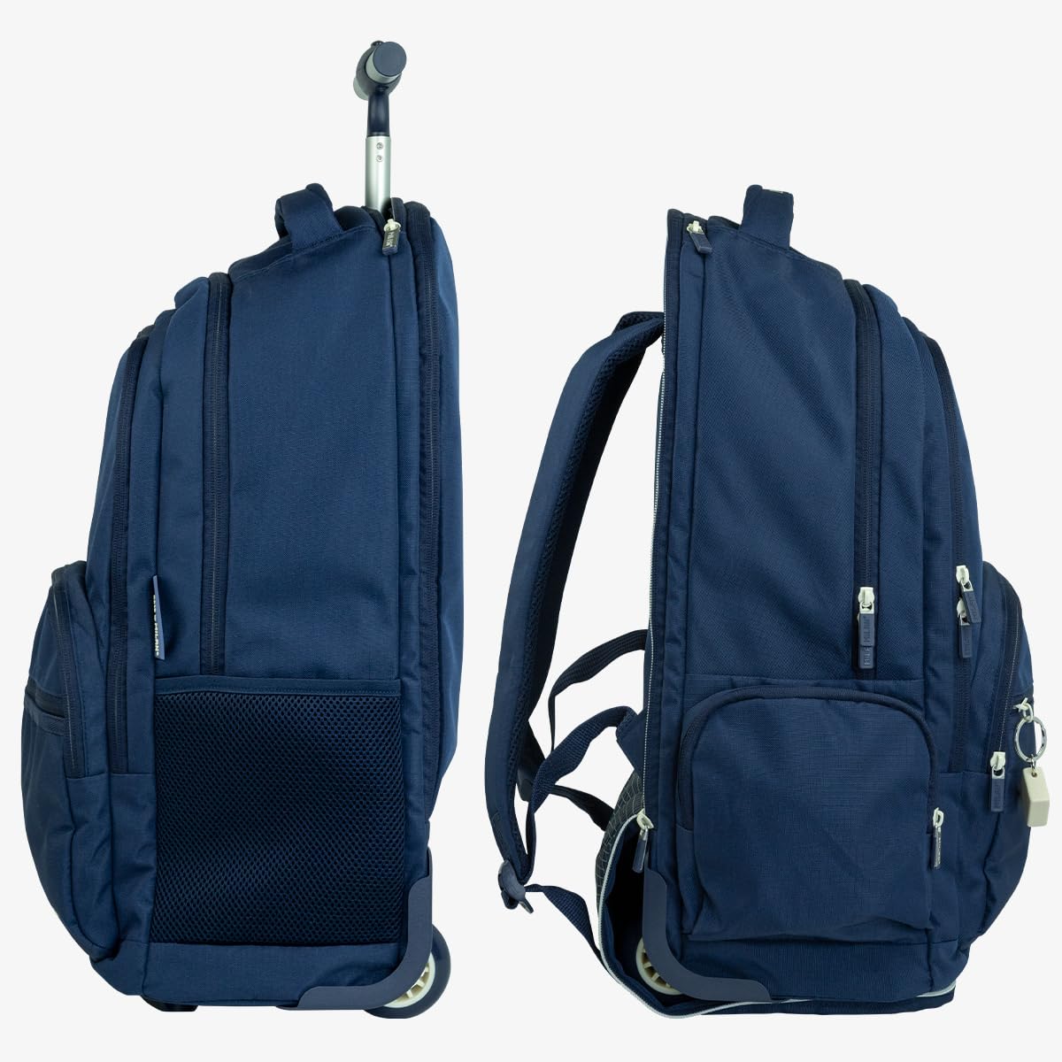 Mochila con ruedas 6 cremalleras (25L) serie 1918. azul marino MILAN (625601SNCB)