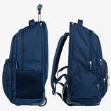 Mochila con ruedas 6 cremalleras (25L) serie 1918. azul marino MILAN (625601SNCB)