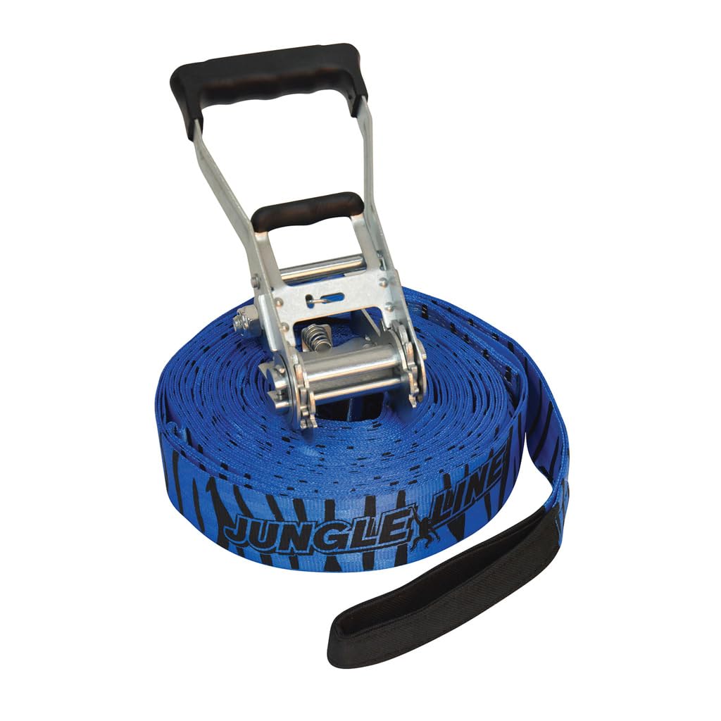 Schildkröt Jungle Line, Juego de Circuito de Escalada para Niños y Adultos, 11 Metros, Carrera Ninja al Aire Libre, 7 Obstáculos Robustos