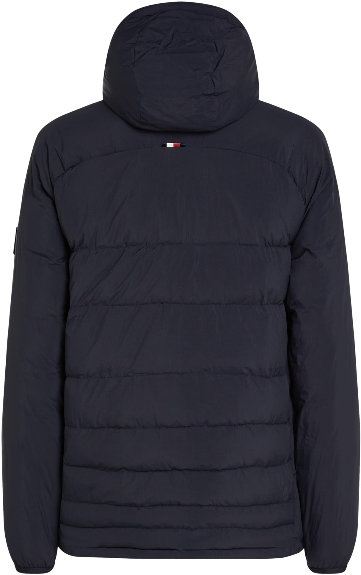 Tommy Hilfiger Cazadora acolchada Hombre Mid Quilt con capucha, Azul (Desert Sky), L