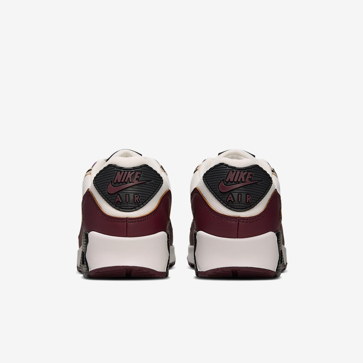 NIKE Air MAX 90, Sneaker Mujer, Sail Burgundy Crush Black, 39 EU