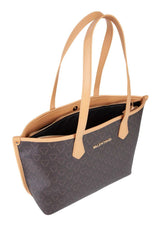 Valentino Lady Re Shopping Bag Mora/Naturale