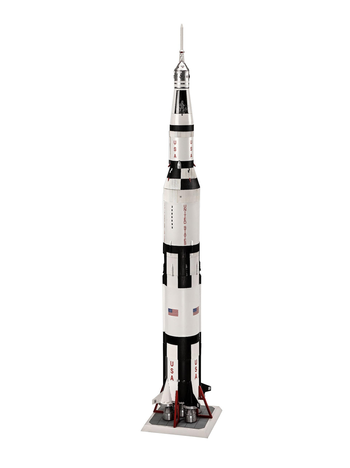 Revell 03704, Kit de Modelos de plástico, Apollo 11 Saturn V Rocket,Escala 1:96