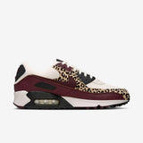 NIKE Air MAX 90, Sneaker Mujer, Sail Burgundy Crush Black, 39 EU