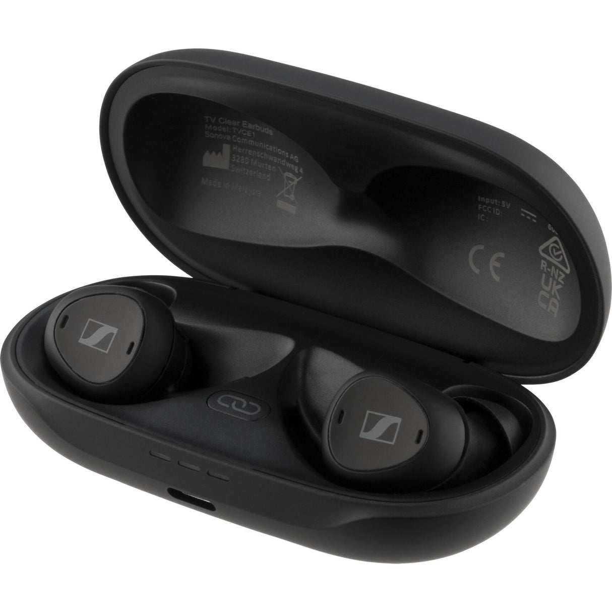 Sennheiser TV Clear Set - Auriculares inalámbricos para televisión con cancelación de Ruido pasiva y Bluetooth - Auriculares para televisión intraurales inalámbricos y cómodos, Negro