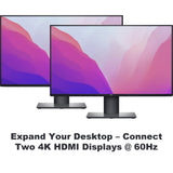 SoNNeT DisplayLink Dual 4K HDMI 2.0 Adapter for M1 Macs