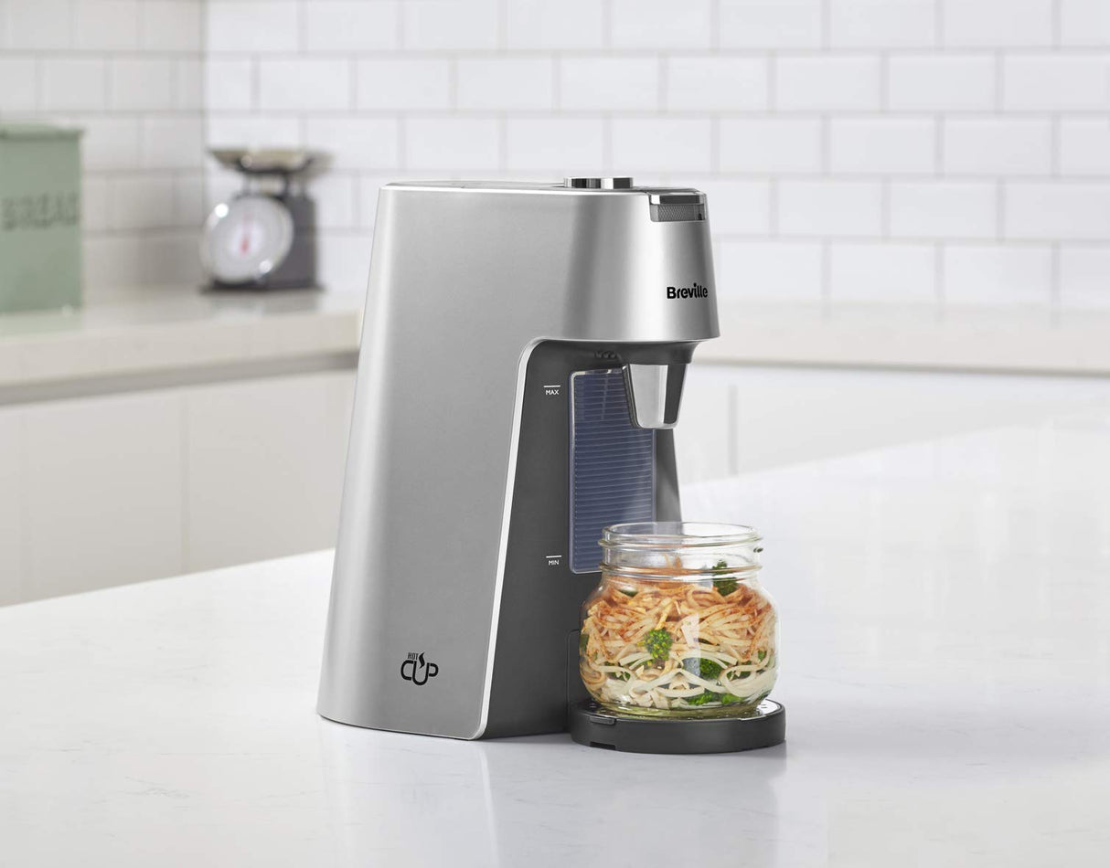 Breville HotCup - Dispensador de agua caliente | 3 kW de ebullición rápida | Dispensador variable y ajuste de altura | 2 L | Plata [VKT111]