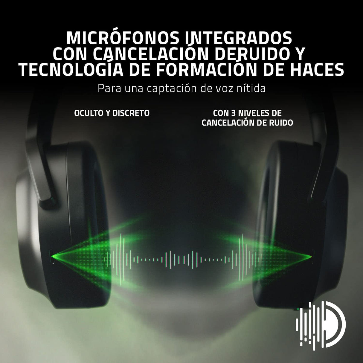 Razer Barracuda Pro - Auriculares inalámbricos para juegos con ANC híbrido (Amplificador Audio Acromático THX, SmartSwitch Dual Wireless, Controladores TriForce 50mm) Negro