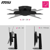 MSI, MPG 322URXDE QD-OLED, 32 Pulgadas, 4K UHD, 3840 x 2160, Monitor OLED, 240 Hz, 0,03 ms, DisplayHDR True Black 400, Compatible con G-Sync, HDMI 2.1, DP 2.1a, USB C (98 W PD), Altura Ajustable