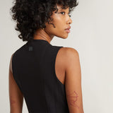G-STAR RAW Corset Flare Kleid Sleeveless Vestido, Negro Dk Black D23605-9285-6484, M Mujeres