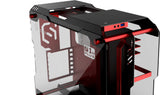 Zeaginal ZC-01M Plus (Negro/Rojo) - Carcasa del Ordenador Abierto ATX