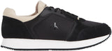 Calvin Klein Runner Sneaker Mujer Laceup Sock Calzado Deportivo, Multicolor (Black/Tapioca), 39