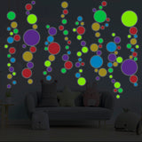 Ambiance - Adhesivo decorativo para pared (80 x 60 cm), diseño de puntos multicolor
