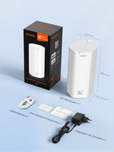 Tenda 5G01 - Router 5G SIM WiFi 6 1500Mbps, Módem 5G/4G LTE con Doble Banda, Ranura Tarjeta Nano SIM, Plug & Play, Puerto Gigabit WAN/LAN, 6 Antenas Internas, Mesh Wi-Fi+, 5G NR Router | Nivel Básico