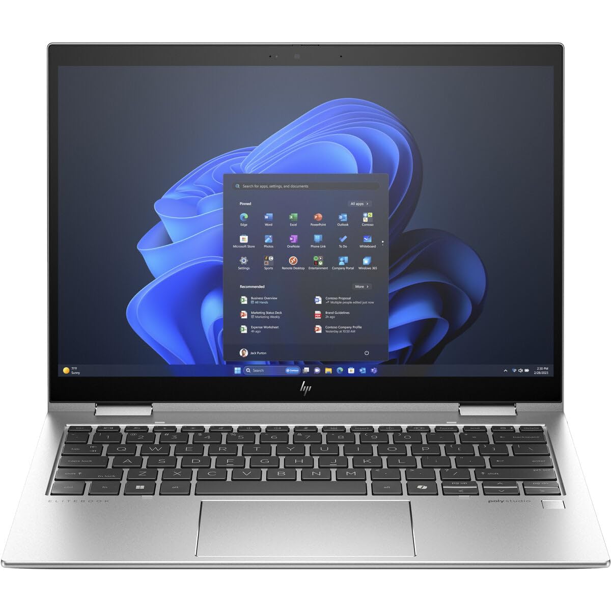 HP Laptop Elite 830 G11 X360 13,3" Intel Core Ultra 5 125U 16 GB RAM 512 GB SSD QWERTY US