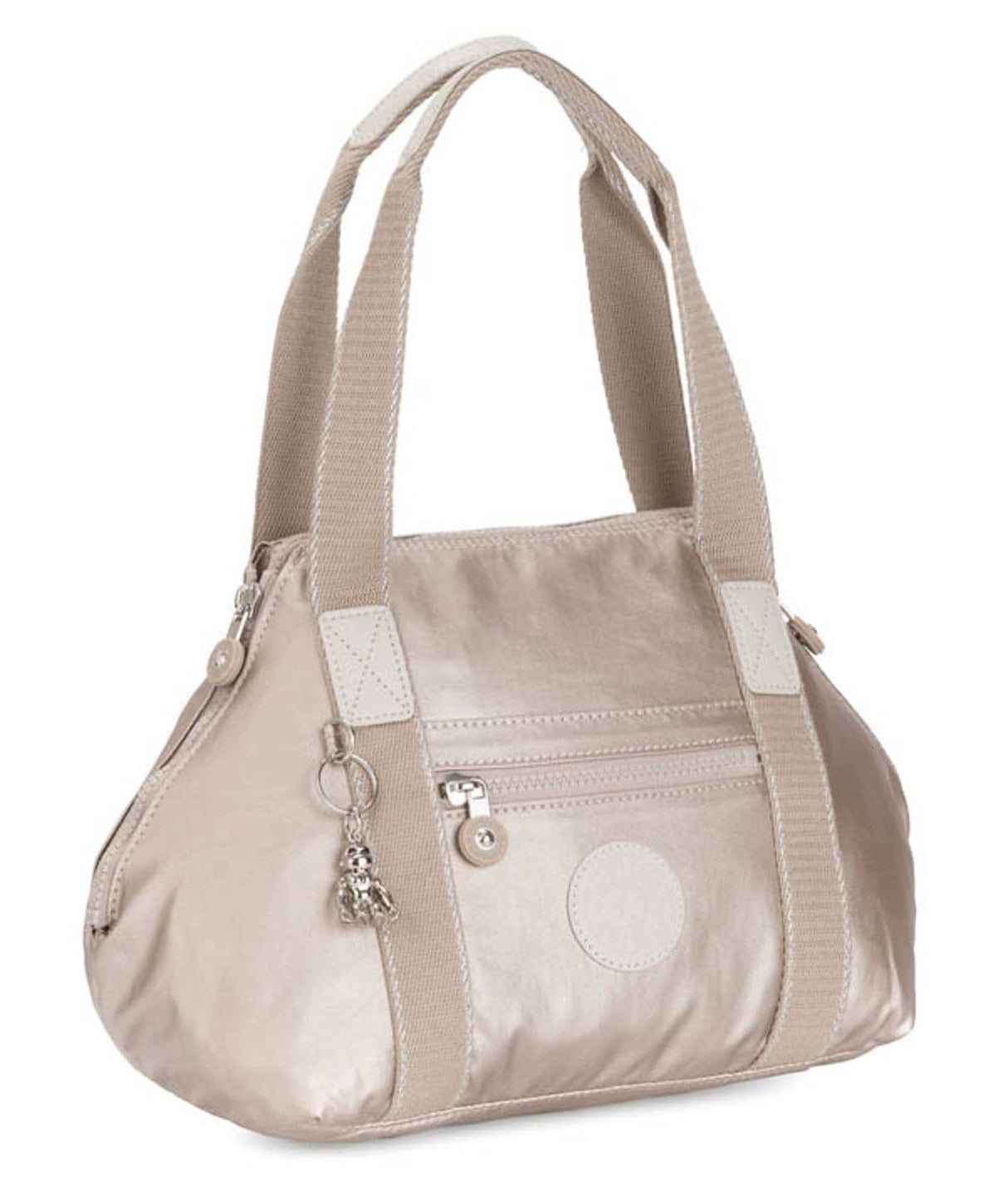 Kipling Art Mini Bolso Pequeño, Bolsos de Hombro, Metallic Glow (Plata)