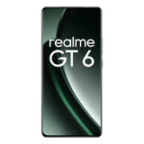 realme GT 6 5G Teléfono Móvil 16+512 GB,Procesador Snapdragon® 8s de 3.ªgeneración,Pantalla ultrabrillante de 6000 nits,Cámara Sony LYT-808 con OIS,Carga SUPERVOOC de 120 W,Verde, sin Adaptador