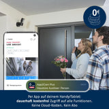 ABUS WLAN Light Outdoor Camera (PPIC46520) - Cámara de vigilancia inteligente con luz exterior, detección de personas, detección de animales, detección de coches, notificación push individual
