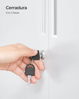 SONGMICS Archivador de Oficina, Armario Multifuncional, 2 Puertas, con Cerradura, Almacenamiento de Acero, para Sala de Estar, Gris Mate OMC013G01