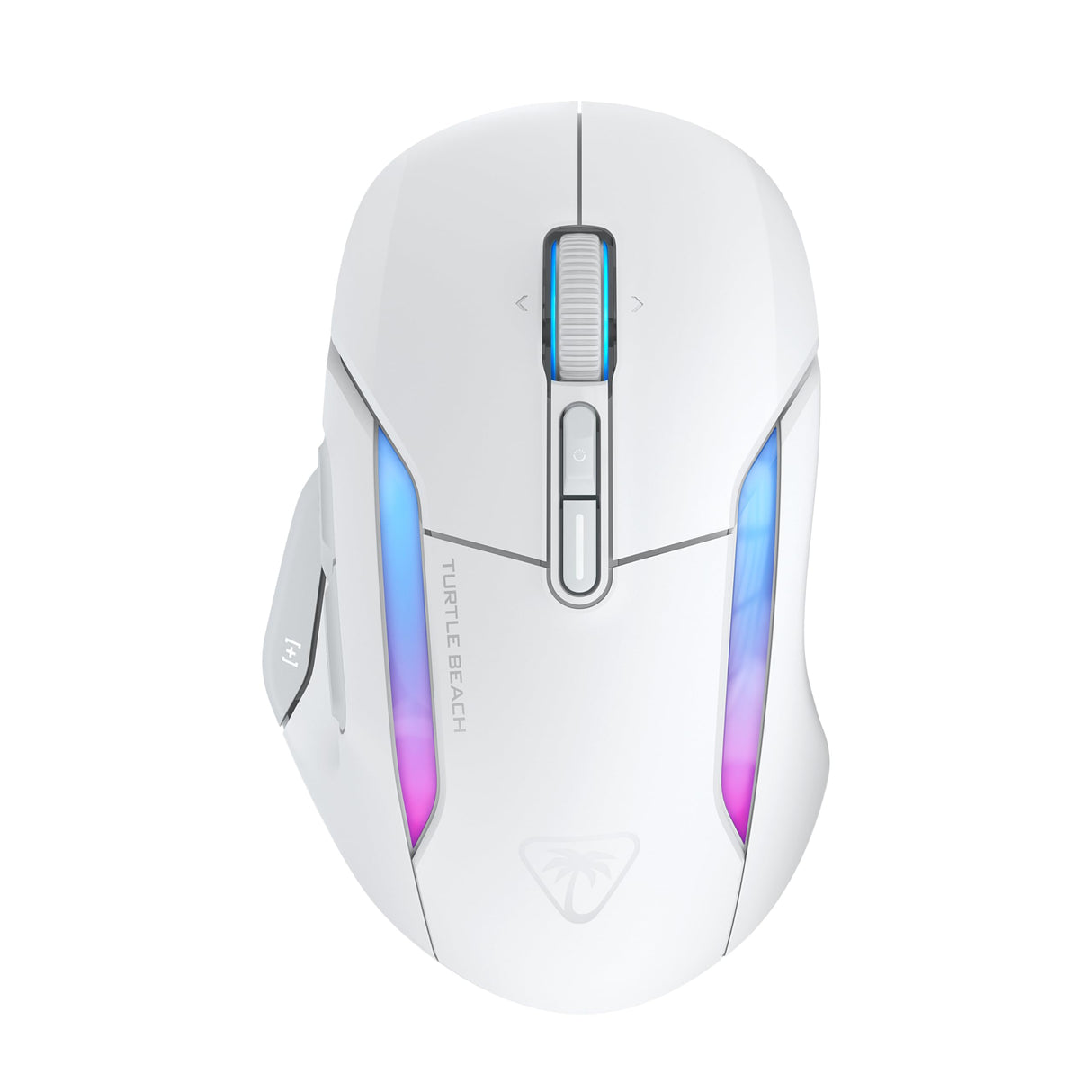 Turtle Beach Kone II Air: ratón inalámbrico ergonómico RGB para Juegos, batería de 350 Horas, Sensor óptico de 26 000 PPP interruptores ópticos de 100 Millones de clics, Blanco ártico
