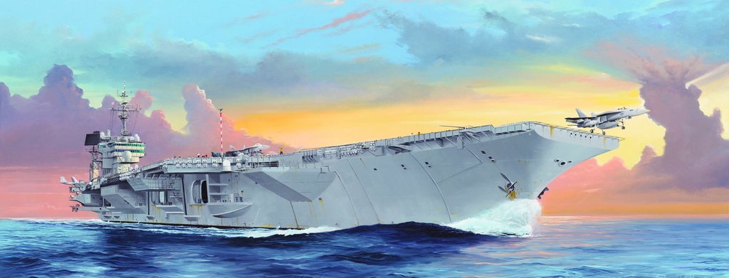 Trumpeter TROMPETISTA TRU 05619 1: 350 - USS Kitty Hawk CV-63 de plástico Modelo de Nave Kit